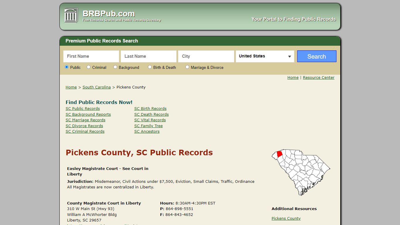 Pickens County Public Records | Search South Carolina ...